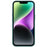 For iPhone 14 Liquid Silicone Texture Soft Touch TPU Case 2.0mm Thick Precise Cutout Camera Protection Arc Edge Phone Cover - Midnight Green - 3