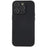 For iPhone 14 Pro Max Precise Cutout Liquid Silicone Texture Back Case Arc Edge  2.0mm Thick TPU Anti-Scratch Phone Cover - Black - 1