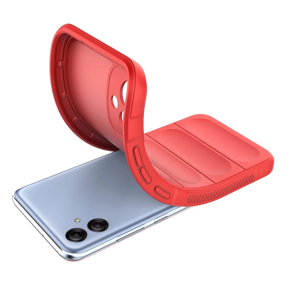 For Samsung Galaxy A04e 4G / F04 4G / M04 4G Soft Rugged Back Cover Anti-scratch Drop-proof Phone Protective Case - Red - 2