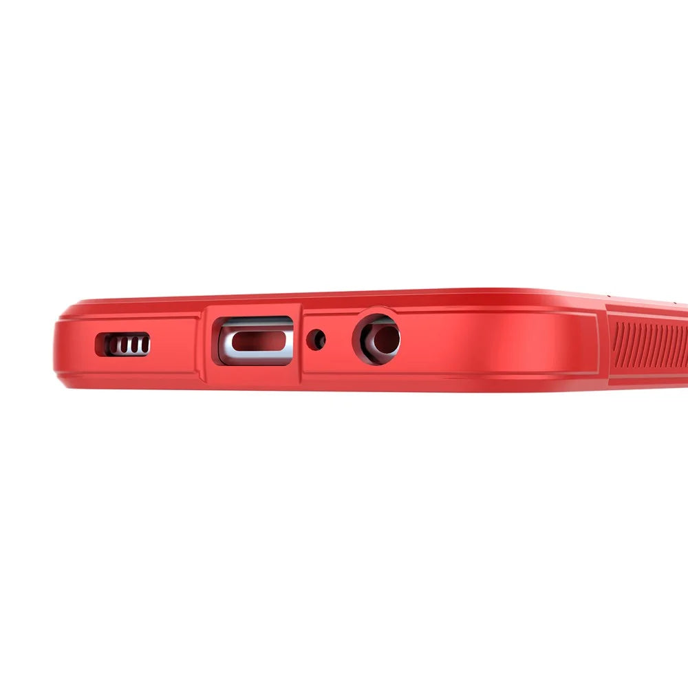 For Samsung Galaxy A04e 4G / F04 4G / M04 4G Soft Rugged Back Cover Anti-scratch Drop-proof Phone Protective Case - Red - 5
