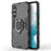 For Samsung Galaxy A54 5G Ring Kickstand Phone Cover Hard PC + Soft TPU Shockproof Smartphone Case - Black - 1