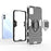 For Samsung Galaxy A04e 4G / F04 4G / M04 4G Ring Kickstand Phone Case PC+TPU Anti-scratch Protective Cover - Black - 4