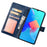 IDEWEI For TECNO Spark 8C 4G Magnetic Closure Wallet Phone Case Crazy Horse Texture PU Leather Flip Cover with Stand Function - Blue - 2