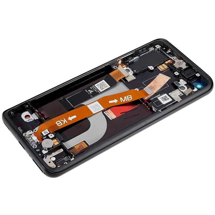 For Asus Zenfone 8 / Zenfone 8z ZS590KS OEM Grade S AMOLED Screen and Digitizer Assembly + Frame Part (without Logo) - Black - 5
