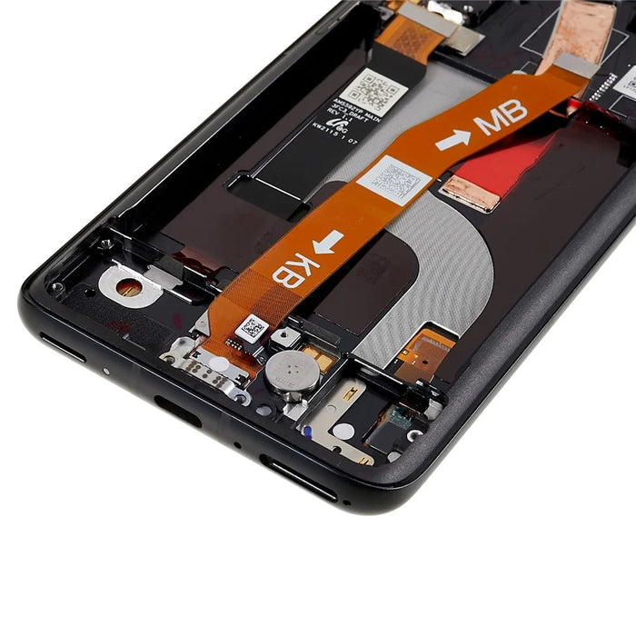 For Asus Zenfone 8 / Zenfone 8z ZS590KS OEM Grade S AMOLED Screen and Digitizer Assembly + Frame Part (without Logo) - Black - 7