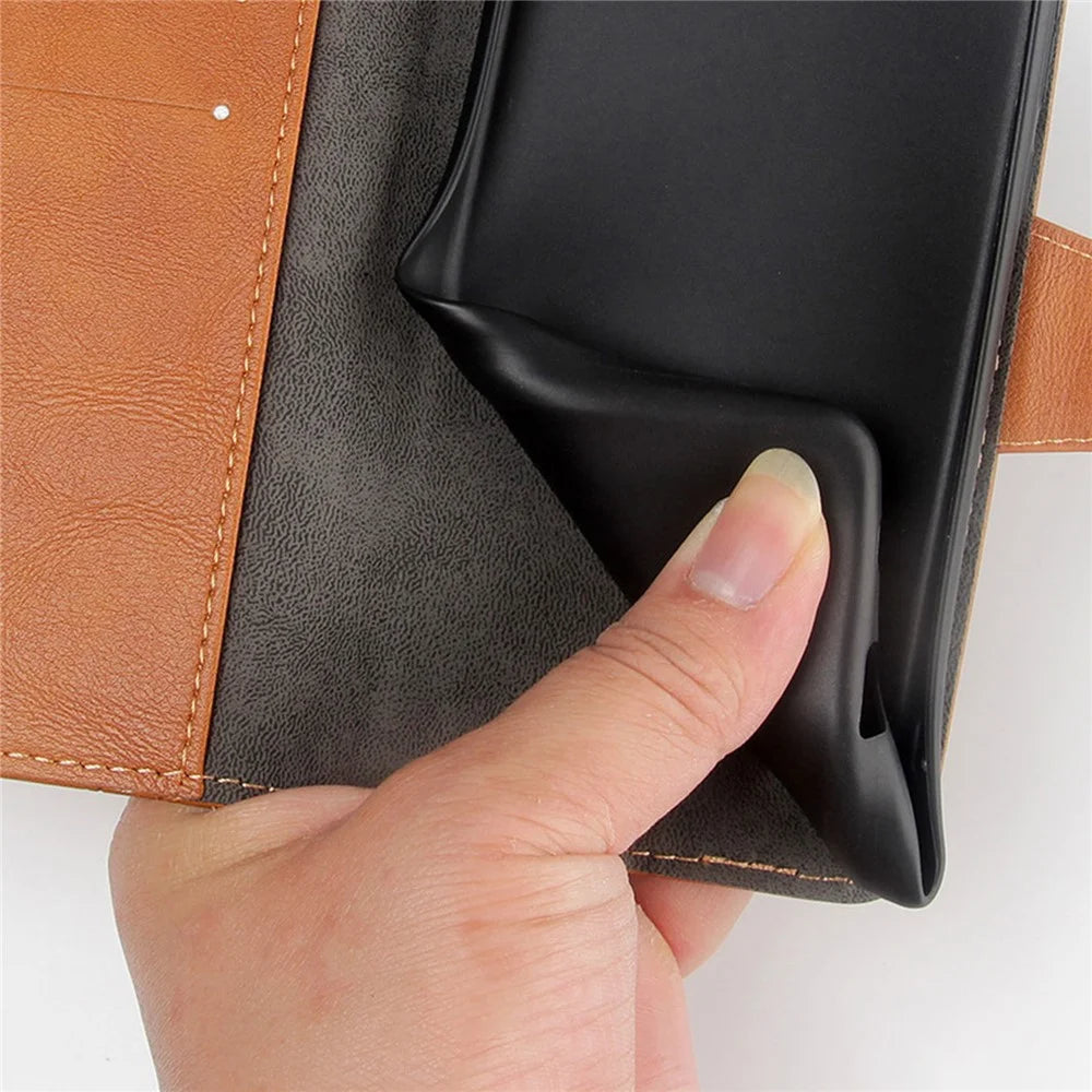 For ZTE Blade A31 Plus Rhombus Imprinted PU Leather Mobile Phone Wallet Case Folio Flip Stand Cover - Brown - 5