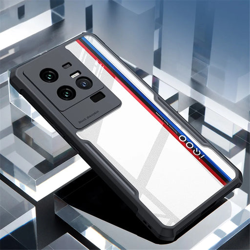 XUNDD For vivo iQOO 11 5G Precise Cutouts Acrylic + TPU Phone Case Anti-drop Protective Phone Back Cover - Black - 2