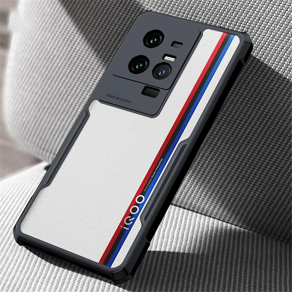 XUNDD For vivo iQOO 11 5G Precise Cutouts Acrylic + TPU Phone Case Anti-drop Protective Phone Back Cover - Black - 3