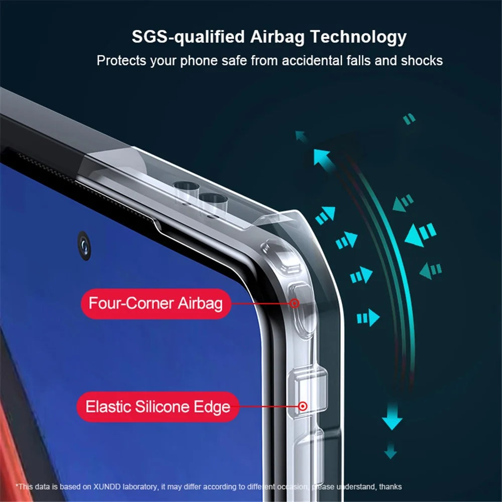 XUNDD For vivo iQOO 11 5G Precise Cutouts Acrylic + TPU Phone Case Anti-drop Protective Phone Back Cover - Black - 4