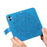 For Samsung Galaxy A04e 4G / F04 4G / M04 4G Case Floral Pattern PU Leather Wallet Stand Phone Cover - Blue - 5