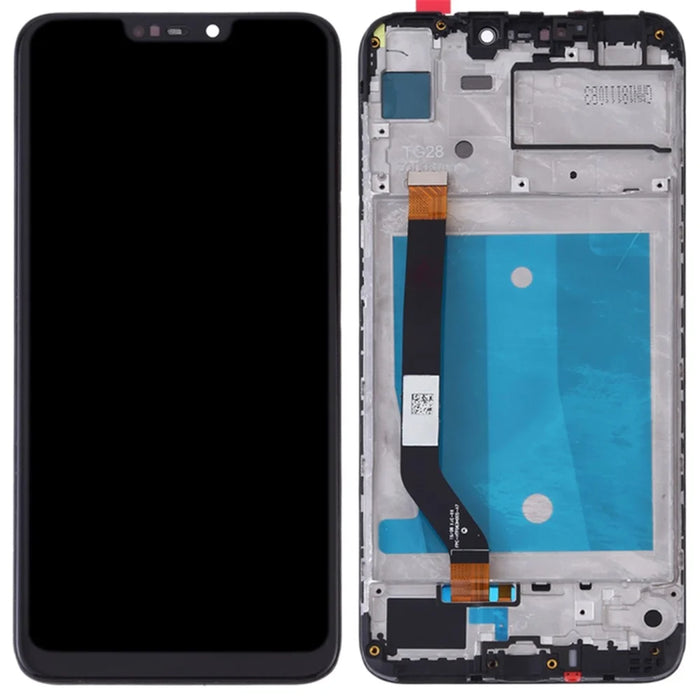 For Huawei Honor 8C Grade C LCD Screen and Digitizer Assembly + Frame Replacement Part (without Logo) - 1