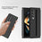 Shockproof Case for Samsung Galaxy Z Fold3 5G Anti-Fall Hard PC Phone Case Rubberized Protective Case with Elastic Strap - Black - 2