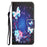 For Samsung Galaxy A54 5G Cross Texture PU Leather Wallet Case Pattern Printing Magnetic Closure Stand Phone Cover with Strap - Butterfly - 6