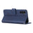 For Samsung Galaxy A54 5G Magnetic Clasp Wallet Phone Case Foldable Stand Stitching Imprinted Line PU Leather Cover - Sapphire - 3