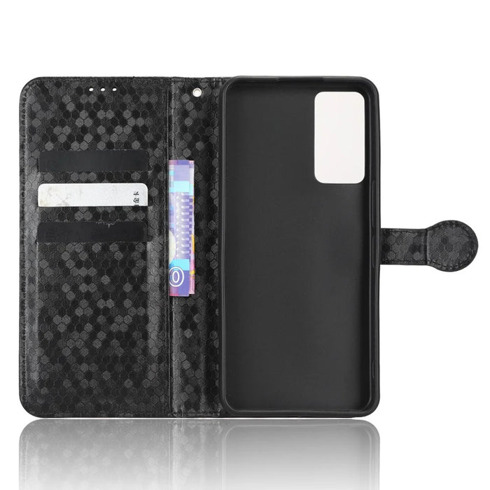 For TCL 40R 5G Dot Pattern Imprinted PU Leather Flip Wallet Cover Stand Scratch-resistant Anti-drop Phone Case with Strap - Black - 2