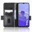 For TCL 40R 5G Imprinted Triangle Pattern PU Leather Flip Phone Wallet Case Stand Anti-wear Smartphone Cover with Hand Strap - Black - 3