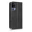 For TCL 40R 5G Imprinted Triangle Pattern PU Leather Flip Phone Wallet Case Stand Anti-wear Smartphone Cover with Hand Strap - Black - 7