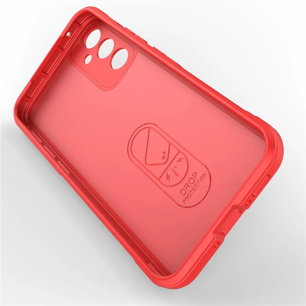 For Samsung Galaxy A34 5G Drop-proof Soft TPU Cell Phone Cover Non-Slip Rugged Back Phone Case - Red - 3