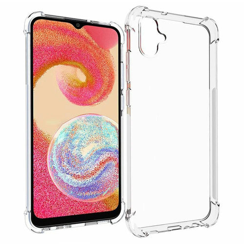 Mobile Phone Back Cover for Samsung Galaxy A04e 4G / F04 4G / M04 4G , Super Clear Soft TPU Phone Case Non-Slip Phone Shell - 1