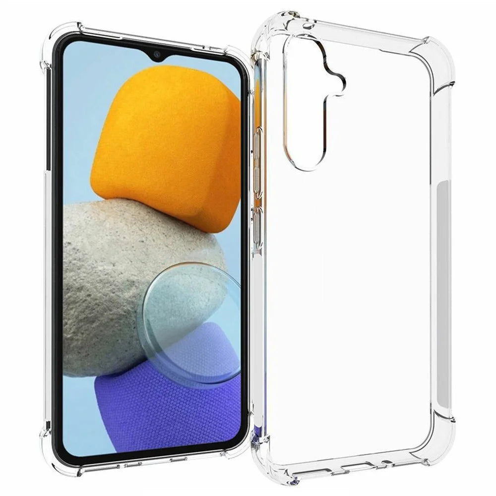 For Samsung Galaxy A54 5G Non-Slip Clear Soft TPU Phone Case Shockproof Mobile Phone Back Shell - 1
