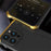 ELEMENT BOX For iPhone 14 Pro Metal Frame 3-Piece Design Phone Case Anti-drop Hard PC Back Cover Protector - Black  /  Gold - 3