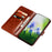 IDEWEI For TCL 405 Crazy Horse Texture PU Leather + TPU Phone Case Stand Wallet Shockproof Cover - Brown - 2