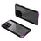 ELEMENT BOX For iPhone 14 Pro Max Metal Frame 3-Piece Design Hybrid Cell Phone Case Tempered Glass Panel Droproof Mobile Cover - Black Purple - 1