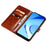 IDEWEI For Ulefone Note 14 Crazy Horse Texture PU Leather Phone Case Stand Wallet Full Protection Inner TPU Cover - Brown - 2