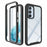 For Samsung Galaxy A54 5G Scratch Proof Hard Acrylic + PC + Soft TPU Phone Case Clear Back Cover - Black - 1