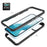For Samsung Galaxy A54 5G Scratch Proof Hard Acrylic + PC + Soft TPU Phone Case Clear Back Cover - Black - 2