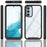 For Samsung Galaxy A54 5G Scratch Proof Hard Acrylic + PC + Soft TPU Phone Case Clear Back Cover - Black - 6