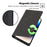 For vivo X90 Pro 5G Calf Texture PU Leather Magnetic Auto-absorbed Phone Case Full Protection Inner TPU Cover with Wallet Stand - Black - 4