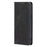 For vivo X90 Pro 5G Calf Texture PU Leather Magnetic Auto-absorbed Phone Case Full Protection Inner TPU Cover with Wallet Stand - Black - 5
