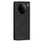 For vivo X90 Pro 5G Calf Texture PU Leather Magnetic Auto-absorbed Phone Case Full Protection Inner TPU Cover with Wallet Stand - Black - 6