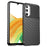 For Samsung Galaxy A34 5G Thunder Series Thickened TPU Twill Texture Anti-slip Phone Case Shockproof Back Cover - Black - 1