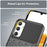 For Samsung Galaxy A34 5G Thunder Series Thickened TPU Twill Texture Anti-slip Phone Case Shockproof Back Cover - Black - 6
