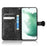 For Samsung Galaxy S23+ Mobile Phone Cover Dot Pattern Imprinted PU Leather Anti-Scratch Wallet Stand Case with Strap - Black - 2