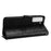 For Samsung Galaxy S23+ Mobile Phone Cover Dot Pattern Imprinted PU Leather Anti-Scratch Wallet Stand Case with Strap - Black - 3