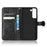 For Samsung Galaxy S23+ Mobile Phone Cover Dot Pattern Imprinted PU Leather Anti-Scratch Wallet Stand Case with Strap - Black - 4