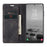 CASEME 013 Series For Samsung Galaxy S23 Stand Function PU Leather Wallet Case Magnetic Auto-absorbed Phone Case - Black - 2