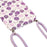 For iPhone 13 Pro 6.1 inch IMD Flower Pattern Printed Phone Cover Flexible TPU Protective Case with Lanyard - Violet - 4