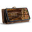 CASEME 008 Series for Samsung Galaxy S23 Multi-Functional PU Leather Foldable Stand Cover Detachable Magnetic Zipper Wallet Case - Brown - 3