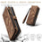 CASEME 008 Series for Samsung Galaxy S23 Multi-Functional PU Leather Foldable Stand Cover Detachable Magnetic Zipper Wallet Case - Brown - 7
