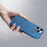 For iPhone 12 / 12 Pro 6.1 inch Back Cover, Compatible with MagSafe Scratch Proof Suede Coated PC Phone Case with Metal Button - Black - 3