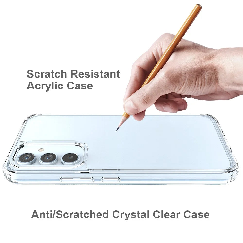 For Samsung Galaxy A54 5G Anti-Yellowing Acrylic TPU Clear Phone Back Cover Drop-Proof Mobile Phone Case - 2