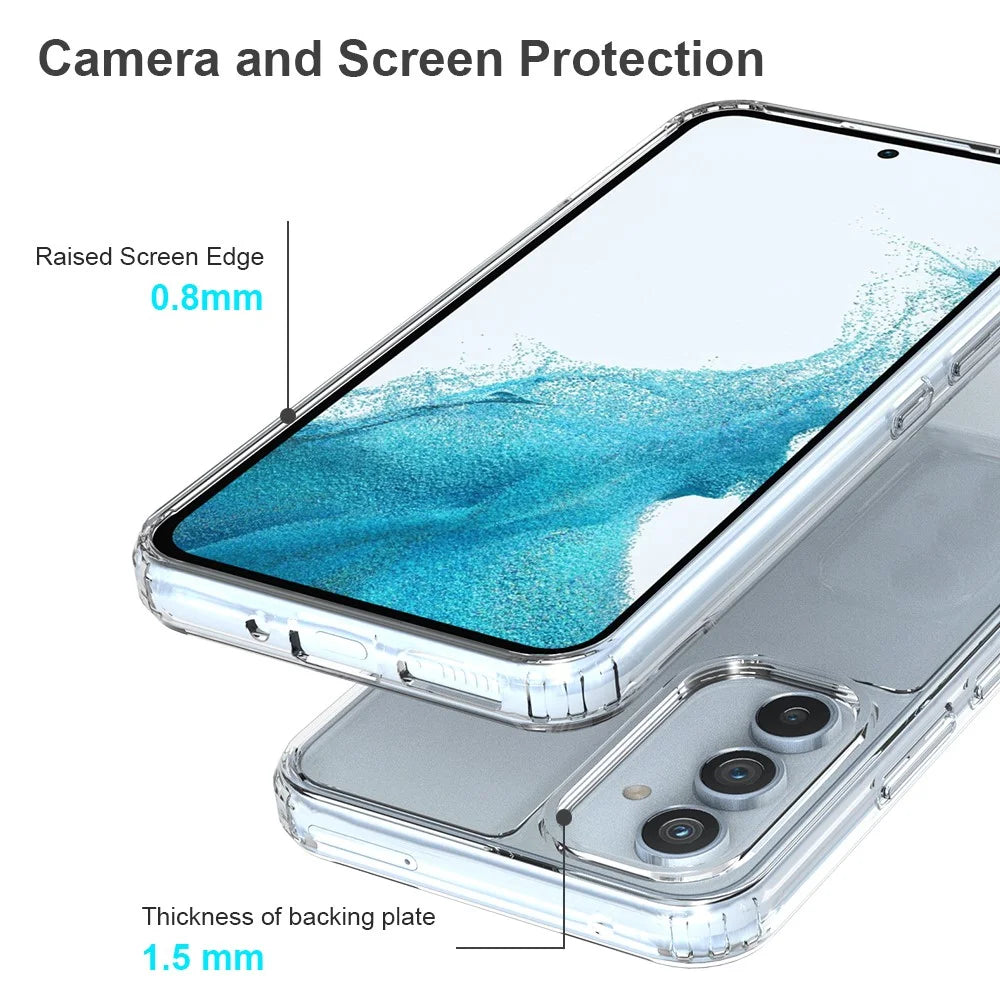 For Samsung Galaxy A54 5G Anti-Yellowing Acrylic TPU Clear Phone Back Cover Drop-Proof Mobile Phone Case - 4