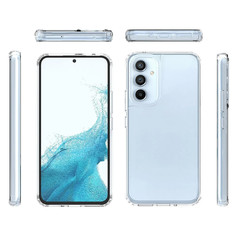 For Samsung Galaxy A54 5G Anti-Yellowing Acrylic TPU Clear Phone Back Cover Drop-Proof Mobile Phone Case - 6