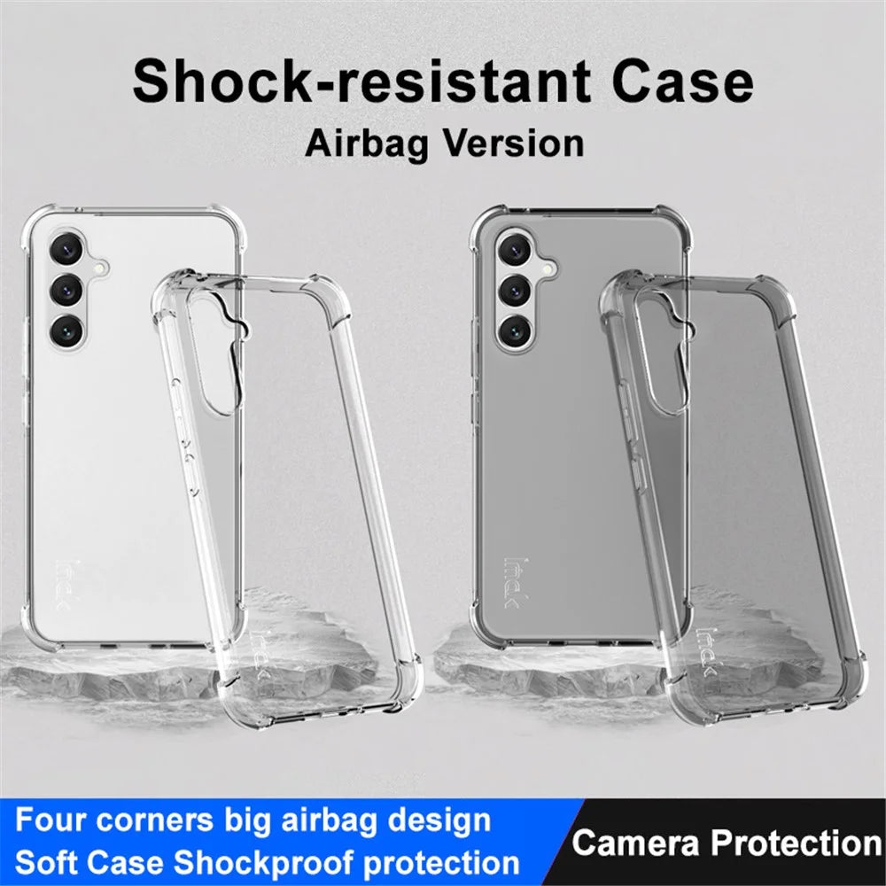 IMAK For Samsung Galaxy A54 5G Four Corner Airbag Shockproof Case Soft TPU Anti-drop Anti-scratch Cover - Transparent - 2