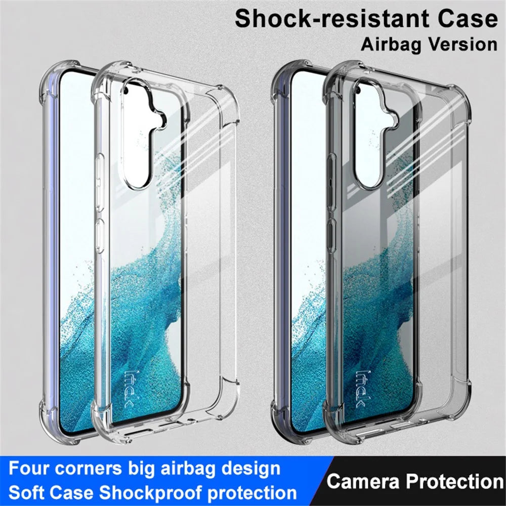 IMAK For Samsung Galaxy A54 5G Four Corner Airbag Shockproof Case Soft TPU Anti-drop Anti-scratch Cover - Transparent - 4
