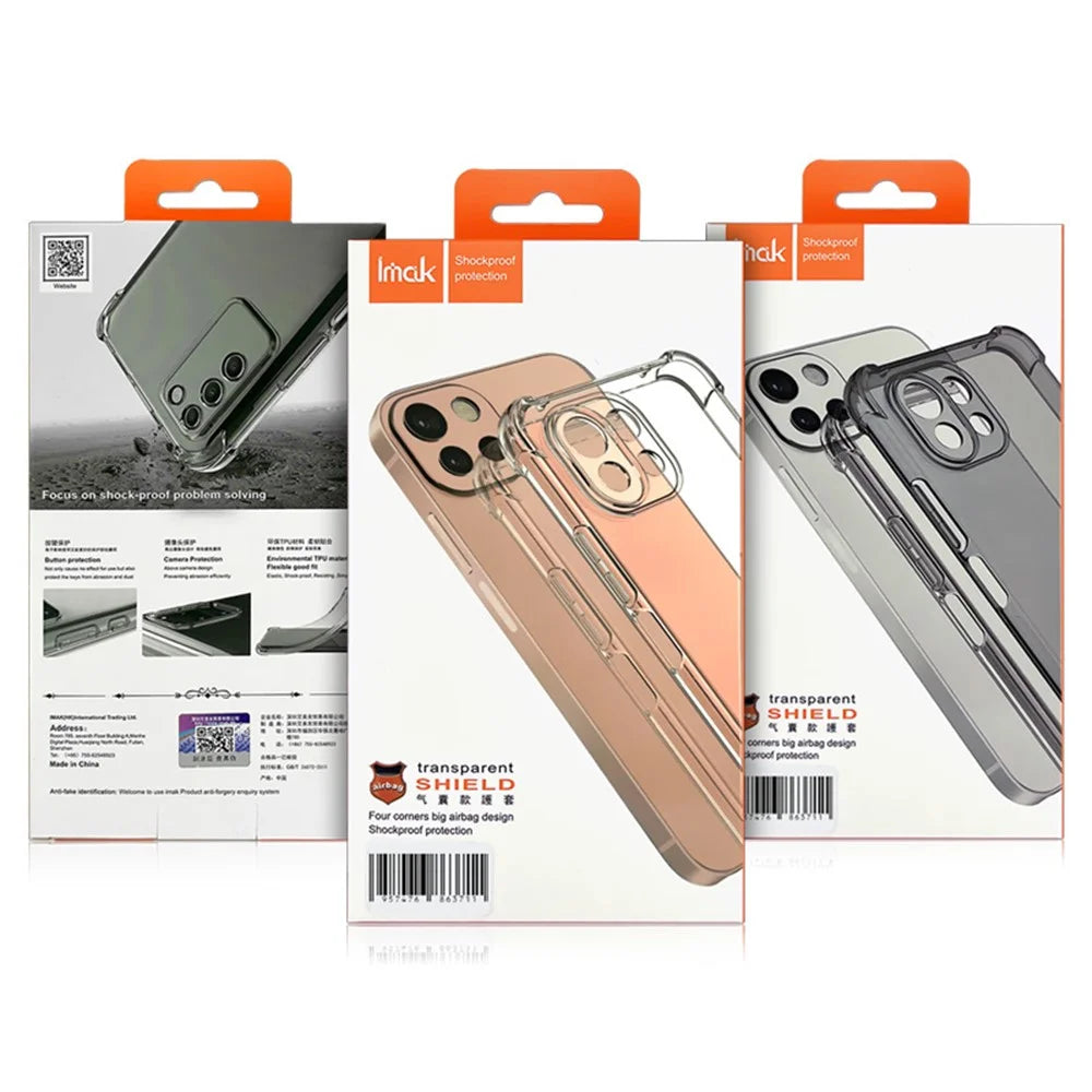 IMAK For Samsung Galaxy A54 5G Four Corner Airbag Shockproof Case Soft TPU Anti-drop Anti-scratch Cover - Transparent - 5